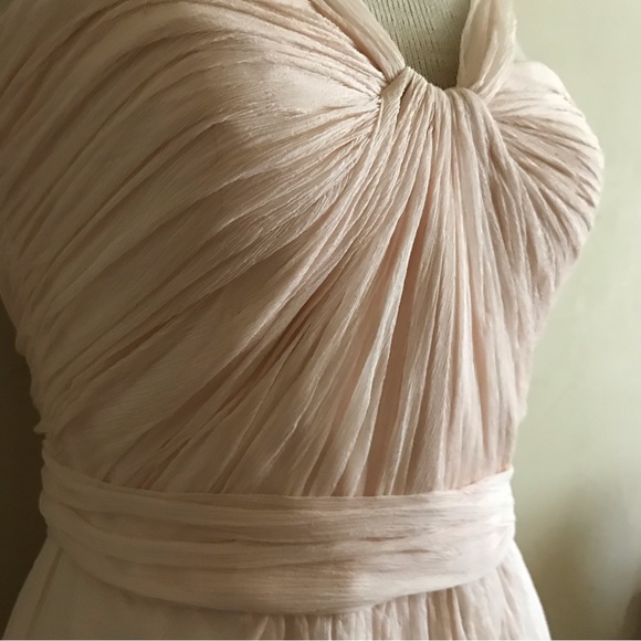 Angelic Grecian Style Silk Dress - Picture 2 of 11